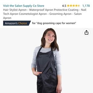 Hair Stylist Apron Waterproof Apron Protective Coating Nail Tech Cosmetologist